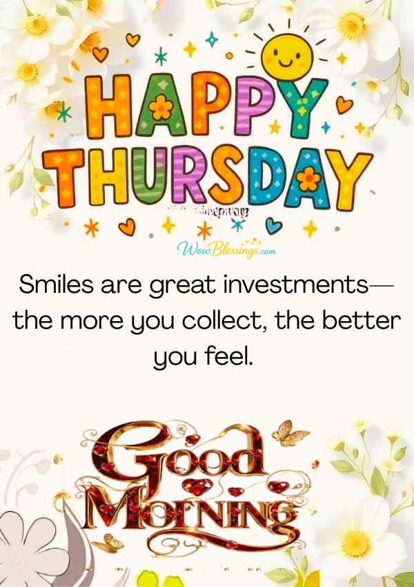 Best Thursday morning blessings with inspirational quote and positive good morning wishes