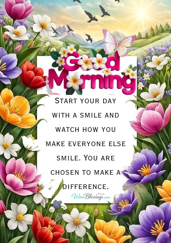 good morning have a blessed day message with sunrise and peaceful morning vibes