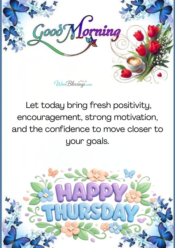 Happy blessed Thursday blessings and quotes with inspirational message and positive good morning wishes