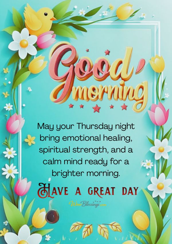 Elegant Thursday blessings images with inspirational quote and classy good morning message