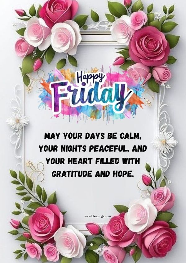 friday blessings quotes inspirational image with positive words prayers happiness faith and gratitude