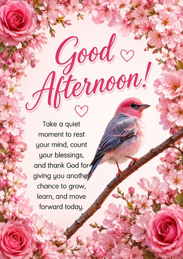 Lovely Monday Afternoon Blessings Images with a beautiful bird