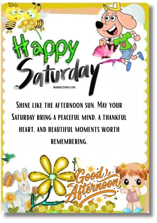 Good afternoon Saturday blessings with beautiful flowers and a peaceful weekend message